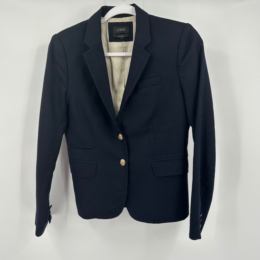 J Crew Schoolboy Blazer Womens Preppy Academia Jacket Size 6 Minimalist Capsule